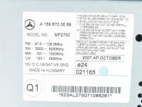 Mercedes-Benz A (W169) CD / Raadio / Telefon Varuosa kood: A1698700689
Kere tüüp: 5-ust luuk...
