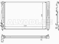 Audi A4 (B5) 1994-2001 JAHUTUSRADIAATOR JAHUTUSRADIAATOR mudelile AUDI A4 (B5) SDN/AVAN...