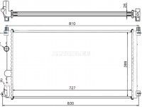 Nissan Interstar 2002-2010 JAHUTUSRADIAATOR JAHUTUSRADIAATOR mudelile NISSAN INTERSTAR (X70...