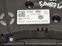 Volkswagen Golf Sportsvan Armatuuri näidikute plokk (diisel)(man.) Varuosa kood: 510920860A
Kere tüüp: 5-ust luukpära