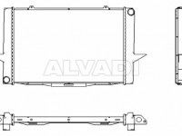 Volvo 850 1991-1997 JAHUTUSRADIAATOR JAHUTUSRADIAATOR mudelile VOLVO 850 (LS/LW) SED...