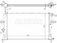 Opel Astra (G) 1998-2005 JAHUTUSRADIAATOR JAHUTUSRADIAATOR mudelile OPEL ASTRA G Mootori ...