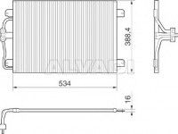 Ford Ka 1996-2008 konditsioneeri radiaator KONDITSIONEERI RADIAATOR mudelile FORD KA (RB_)...