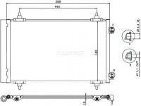 Peugeot 807 2002-2014 konditsioneeri radiaator KONDITSIONEERI RADIAATOR mudelile PEUGEOT 807 (...