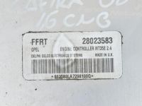 Opel Zafira (B) Sissepritse juhtplokk (1,6)+Süütelukk + võti Varuosa kood: 28023583
Kere tüüp: Mahtuniversaa...