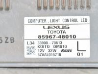 Lexus RX Esitule juhtplokk, vasak Varuosa kood: 81108-48C90
Kere tüüp: Linnamaast...